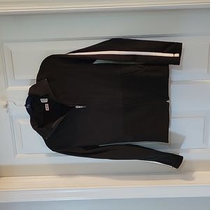 Redline black with white stripe on arm activewear jacket medium